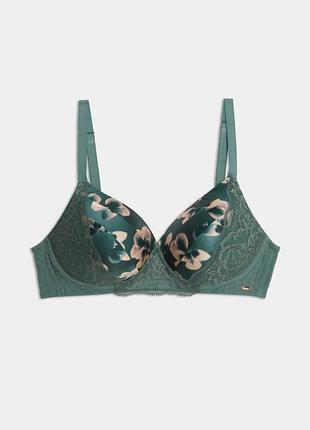 Бюстгальтер шовковий ущільнений без кісточок сток m&s collection 30c 65c