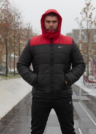 Куртка зимняя nike мужская, качественный пуховик, теплая курточка