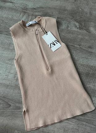 Майка zara нова бежева