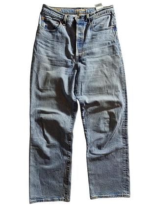 Женские джинсы levi's premium ribcage straight (w30) / l, наш 46-48, оригинал, высокая посадка!