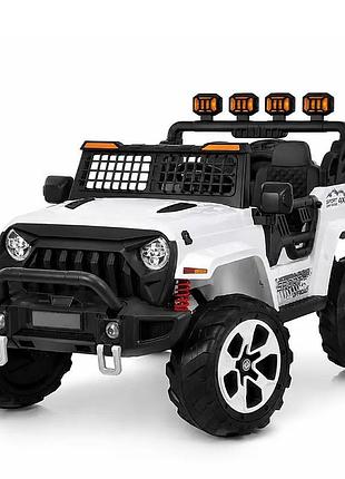 Дитячий електромобіль джип m 6380eblr-1(24v) до 30 кг, білий