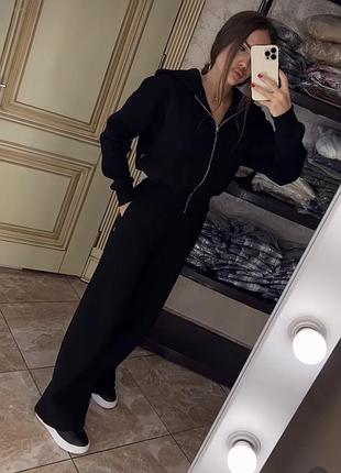 Костюм swash теплый флис кофта штаны палаццо