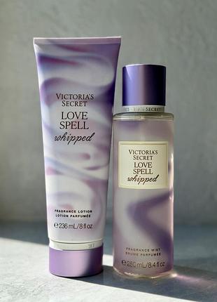 Набір спрей / міст та лосьйон victoria's secret love spell whipped