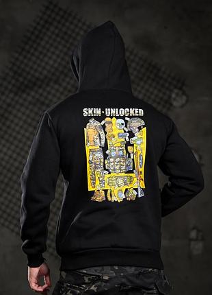 Мілітарі худі на флісі skin вт5503