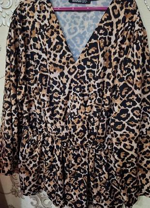 Блузка леопард