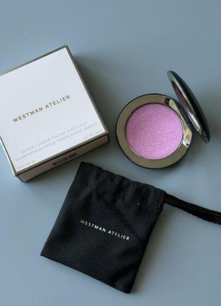 Westman atelier	super loaded tinted highlight peau de peony ексклюзивний відтінок хайлайтер холодний рожевий кремовий