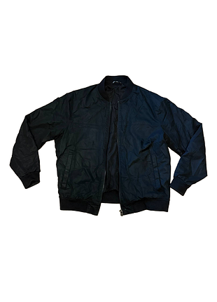 Чорна куртка-бомбер zara (eur 44 / xl)