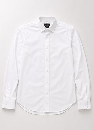 Біла класична сорочка zara man slim fit (розмір s / eur s / mex 38)
