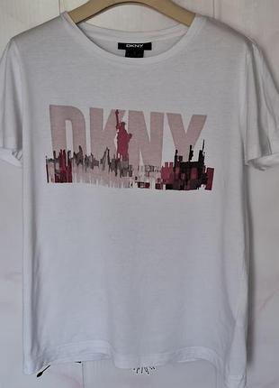 Біла футболка dkny