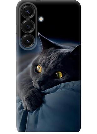 Чохол силіконовий на телефон samsung galaxy s24 plus димчастий кіт "825u-3388-58250"