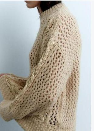 Свитер с люрексом zara