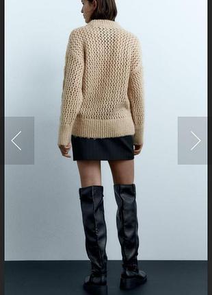 Свитер с люрексом zara 4
