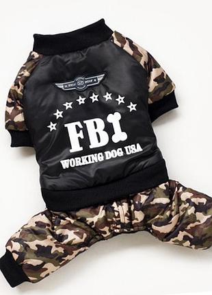Комбинезон для собак dogbaby fbi