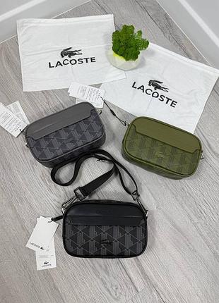 Сумка lacoste monogram/сумка лакост монограм/сумка чоловіча