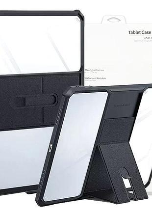 Tpu+pc чехол xundd stand c усиленными углами для samsung galaxy tab a11+ / a9+ (11'') черный