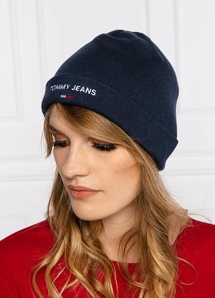Женская спортивная шапка-бини tommy jeans tjw