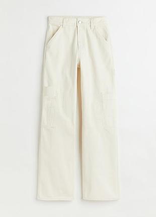 Джинсы h&amp;m женские белые,38р