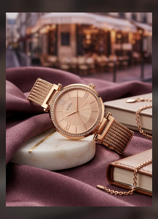 Оригинальные женские часы guess soho w0638l4 (розовое золото)