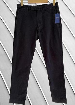 Новые мужские черные брюки чинос polo ralph lauren w30 l30 s m 46 48 поло ральф лорен хлопковые брюки подростковые с биркой 48