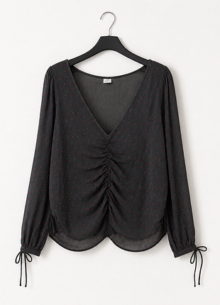 Блузка h&amp;m xl в сердечко красное