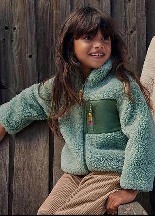 Ульотна куртка шерпа тедді h&m