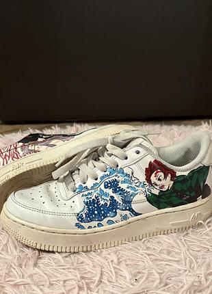 Кросівки nike air force 1 кастомні аніме