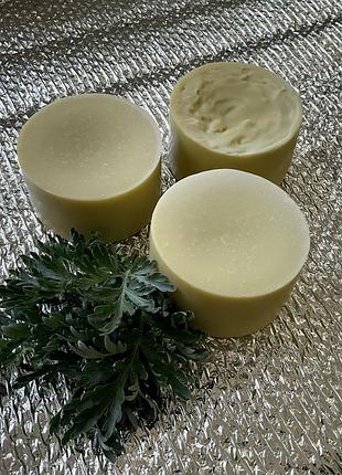 Полинное мыло - из говяжьего жира и полыни - серия pure tallow - травяное банное мыло