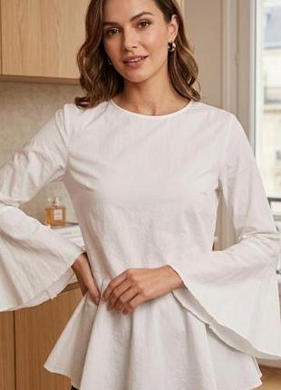 Утонченная белая блузка rossana diva, m