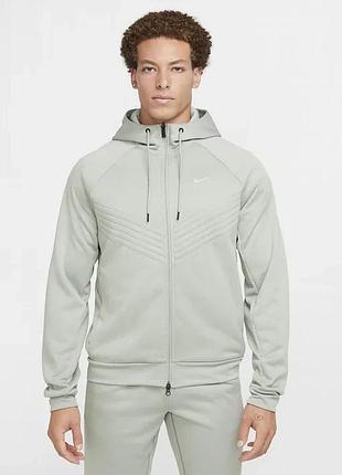 Толстовка чоловіча nike therma-fit therma sphere grey fz1107-370