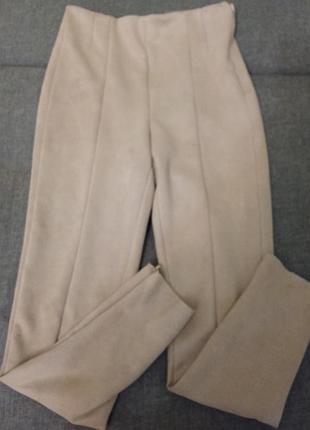 Замшевые лосины zara