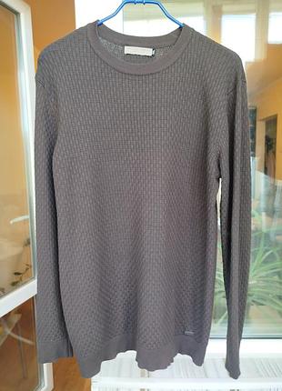 Чоловічий джемпер светр bottega veneta (розмір 3xl) колір шоколад.