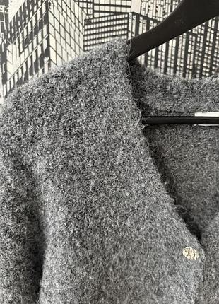 Стильний сірий жіночій кардиган з вовною primark жіночий светр на ґудзиках