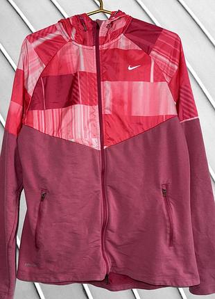Женская розовая ветровка nike l xl 40 42 48 50 найк демисезонная куртка сопкая спортивная легкая куртка найк розовая оригинал 50