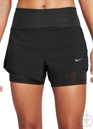 Nike шорты двойные женские