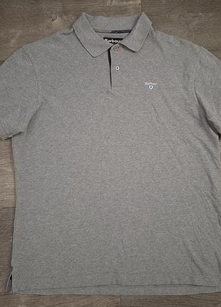 Чоловіче сіре поло barbour  розмір xl