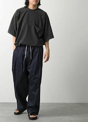 Maison margiela pleated loose fit cropped pants
