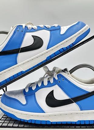 Кросівки nike dunk low у біло-блакитному кольорі з 38розмір-24.8-25см унісекс