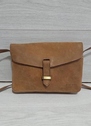 Кожаная кросс боди сумка o my bag