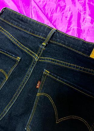 Жіночі high raise skinny jeans levi’s темно сині оригінал 29