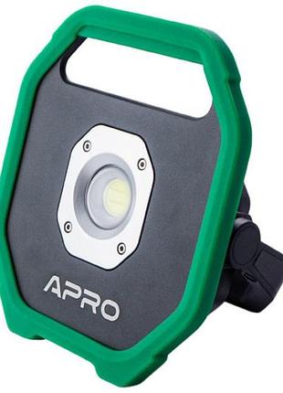 Прожектор аккумуляторный apro 10 вт li-ion (900520)