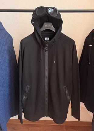 Худи c.p. company diagonal raised fleece zip hoodie