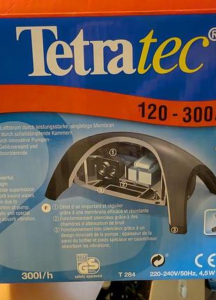 Аквариумный компрессор tetratec aps 300 (на 120-300 л) под ремонт / 1 канал