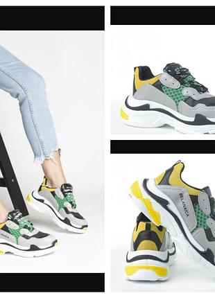 Массивные кроссовки balenciaga triple s, размер 38.