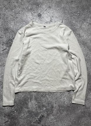 Жіноча мʼяка базова кофточка лонгслів uniqlo
