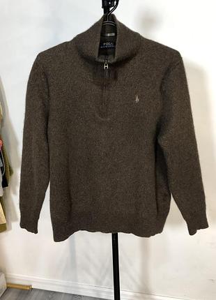 Кашемір светр джемпер жіночий коричневий polo ralph lauren
