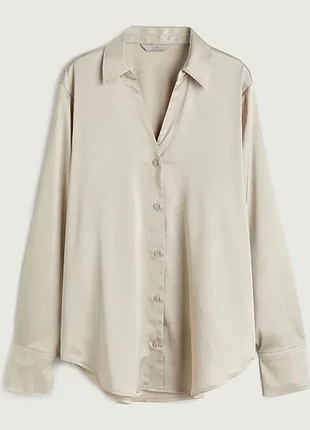 Рубашка женская атласная h&amp;m