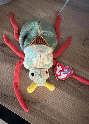 Колекційну іграшку ty beanie baby — жука на ім'я scurry the beetle