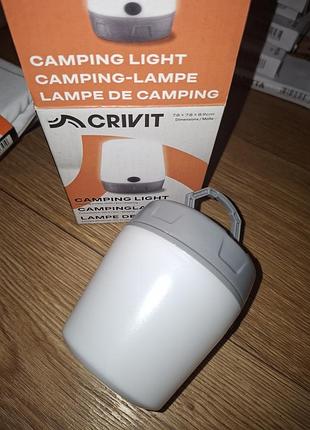 Новая туристическая кемпинговая лампа crivit фонарь 3 режима света 40 лм crivit
