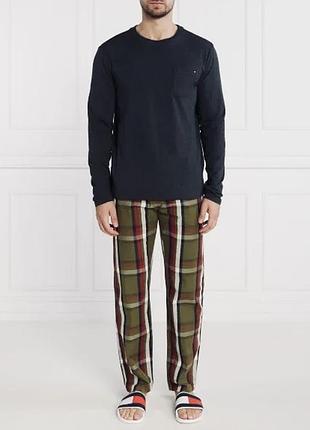 Tommy hilfiger штаны домашние мужские пижамные barbour оригинал.
