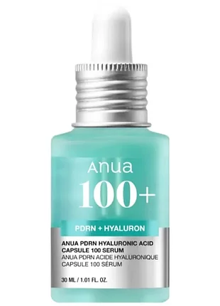 Сыворотка из пдрн для сияния кожи anua pdrn hyaluronic acid capsule 100 serum 30 мл